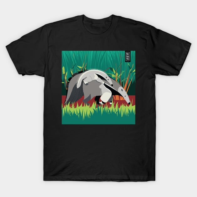 Sniffing Out Style: Giant Anteater Love for Animal Lovers! T-Shirt by prizprazpruz